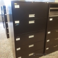 Black Prosource 5 Drawer Lateral File Cabinet